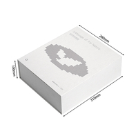Caja de Regalo Magnética Blanca Minimalista Personalizada con 4 Divisores, Caja de Empaque Magnética Rígida para Té, Cuidado de la Piel, Sets de Regalo