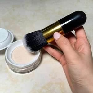Commercio all'ingrosso Kabuki piatto trucco cosmetico spazzola con Logo personalizzato di qualità dei capelli sintetici e maniglia per singola fondazione - Product Image 6