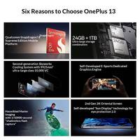 OnePlus 13 Nouveau Smartphone Gaming 5G Deca Core avec Appareil Photo, Processeur Snapdragon 8, Écran OLED 120Hz, Charge Rapide 100W, Version Anglaise Débloquée