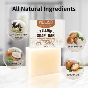 MELAO Marca Própria Bálsamo de Sebo Bovino de Gado Alimentado a Pasto e Mel 100% Natural Produtos para Cuidados com a Pele Hidratante Facial Protetor Solar Sabonete Creme - Product Image 5