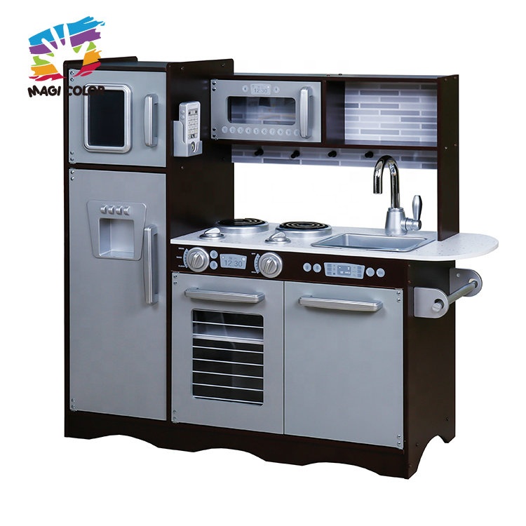 В продаже коричневый деревянный кухонный игрушечный набор для детей W10C579