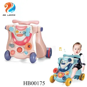 ใหม่ขายส่งราคาถูก Baby Car Carrier น่ารักเด็กวอล์คเกอร์สำหรับทารกสูงที่มีเพลง