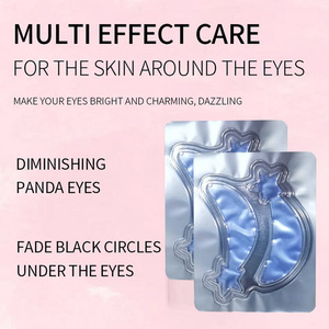 Mascarilla de hidrogel azul para ojos con forma de estrella, gel de colágeno, antiarrugas, reafirmante, 12 g - Product Image 4