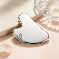 Outil de massage facial en acier inoxydable personnalisé en forme de cœur pour le soin de la peau du corps entier, relaxation musculaire, outil de beauté