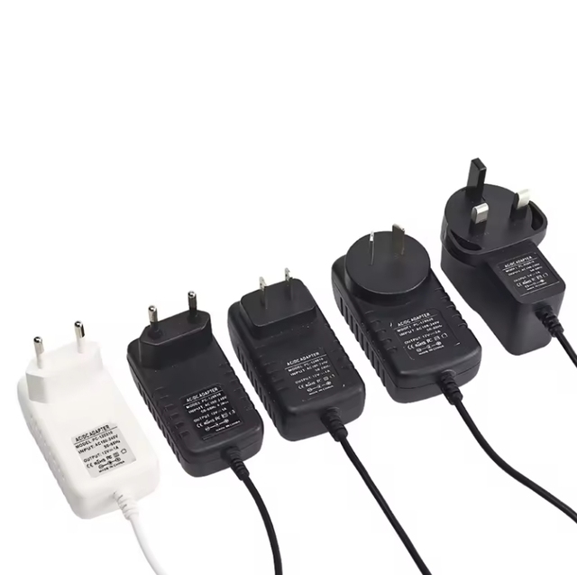 Black EU US UK AU Wall Charger 5V 6V 9V 12V 15V 20V 24V 0.5A 1A 2A 3A 4A 5A LED CCTV Power Supply AC DC Switching Power Adapter