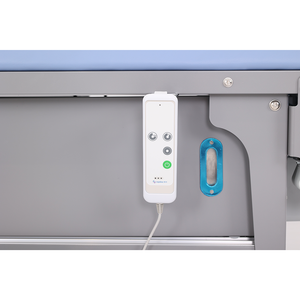 Table d'examen médical Raydow pour usage hospitalier, en acier inoxydable, 2 moteurs, changement automatique de draps, distributeur de papier autobloquant - Product Image 5