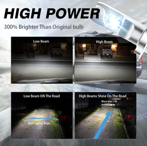 Phare de voiture LED F3S Pro haute luminosité Canbus 300W 50000LM IP68 6000K lumière <span class=keywords><strong>blanche</strong></span> H1 H7 H4 9005 9006 - Product Image 6