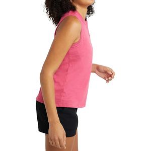 Débardeur de sport en polyester à séchage rapide, imprimé en relief personnalisé en vrac, de couleur unie, coupe régulière, extensible, débardeur d'entraînement pour femmes - Product Image 6