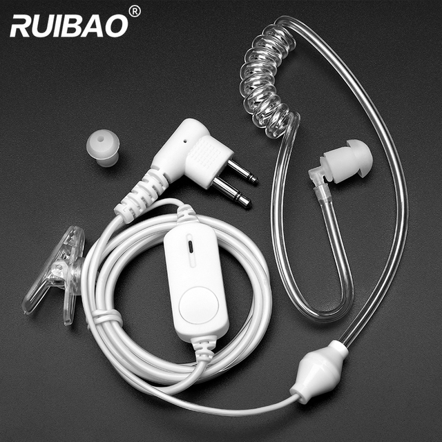 2 Pin M Plug / K Plug Earhook Walkie Talkie Headset Earpiece with Mic PTT for Baofeng Quansheng TYT Motorola Two Way Radio