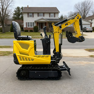 Mini Escavatore Multifunzione da 0.6 Tonnellate Prezzi Piccolo Escavatore Cingolato con Terna Scavatrice - Product Image 1
