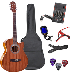 Wholesale Beginning <strong>Guitars</strong> Acoustic <strong>Electric</strong> <strong>Guitar</strong> <strong>Set</strong> with Pickups, Bags,capo,strap,tuner,pickup - Product Image 1