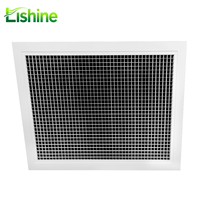 Grille de ventilation murale carrée moderne amovible en aluminium, diffuseur d'air alvéolé pour centres commerciaux