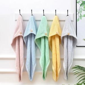 Factory Direct Quick Dry Coral Fleece Round Adult <strong>Hair</strong> Turban Drying <strong>Wrapping</strong> <strong>Towel</strong> Knitted Antimicrobial for Dry <strong>Hair</strong> - Product Image 3