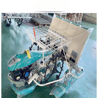 Transplanteur de riz manuel à 6 rangs, à propulsion manuelle, à moteur, haute productivité, machine à transplanter en Chine