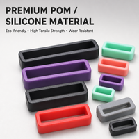 Boucle de bracelet de montre à points fixes, anneau en silicone, support de maintien de bracelet de montre à anneau mobile
