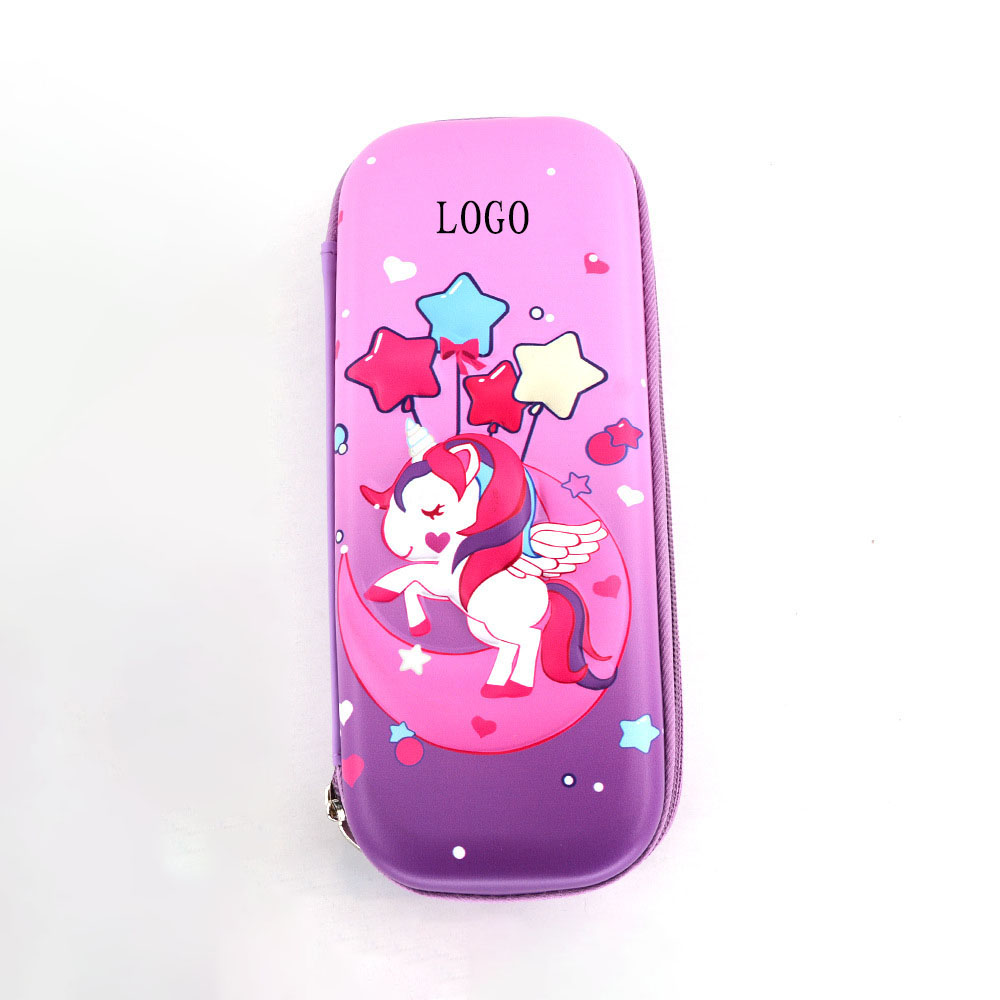 Индивидуальные милый стиль Карандаш чехол Eva Единорог 3 слоя милый пенал для девочек