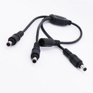 DC5521 12V Power <b>Splitter</b> <b>Cable</b> Y Style Male Female Connectors All Copper Core For LED Monitoring - Product Image 1
