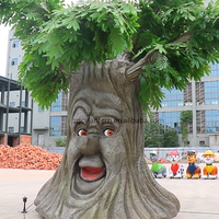 Arbre animatronique interactif parlant avec mouvements et sons réalistes - Attraction de parc d'aventure intérieur