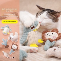 Lot de jouets à mâcher en peluche à la catnip pour chats et chatons, pour la stimulation et le soulagement de l'ennui
