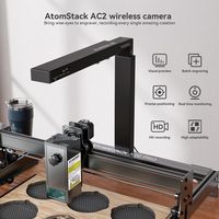 Caméra sans fil Atomstack AC2 Lightburn, positionnement laser précis, carte mémoire 32 Go, zone de travail 400*400 mm, contrôle via application mobile WiFi