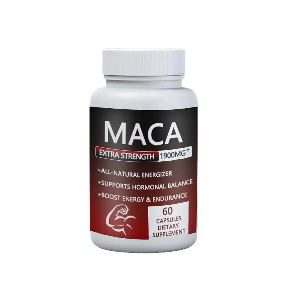 Maca capsules men's energy tablets OEM natural enhanced herbal pills dietary supplement men's black Maca