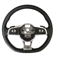 Volant sport en cuir pleine fleur à 3 branches de 40 mm pour Volkswagen VW Passat Golf 7 MK7 Mk7.5 Polo Jetta GTI - Vente flash