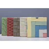 Cordon tressé durable en oléfine de 40 mm, multicolore, pour chaise longue d'extérieur, tapis de sol et coussin de siège