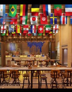 Vente directe fabricant – Drapeaux pliables en polyester YC de 14*21 cm avec impression numérique pour supporters et décorations de fêtes (Liban) - Product Image 6