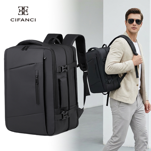 Men's New Expandable Business Large Capacity High Quality Durable Shockproof Customizable Logo Sport Fitness Use Laptop Backpack
