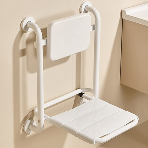Wall Mounted <b>Folding</b> <b>Shower</b> <b>Stool</b> 35cm Seat Width Non Slip For Elderly And Pregnant Stainless Steel Modern Design - Product Image 1