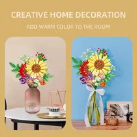 Jie Star JJ9028 Ramo de Flores Preservadas, Girasol, Orquídea, Decoración de Escritorio, Juguetes DIY para Niños, Regalo, Juego de Bloques de Construcción de Tulipanes Estrellados