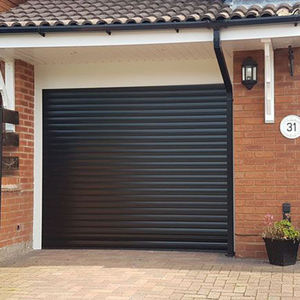 Porte de <span class=keywords><strong>garage</strong></span> moderne personnalisée en alliage d'aluminium noir porte de <span class=keywords><strong>garage</strong></span> automatique pour villa - Product Image 5