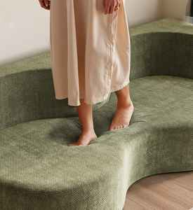 Sofá <span class=keywords><strong>Cama</strong></span> Modular <span class=keywords><strong>de</strong></span> Diseño Moderno y Lujoso, con Relleno <span class=keywords><strong>de</strong></span> Esponja, Compresión al Vacío y Tapicería <span class=keywords><strong>de</strong></span> Tela, Duradero y Cómodo - Product Image 5