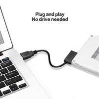 Cable adaptador USB 3.0 a Slimline SATA de 30 cm (0.3 m) de longitud, modelo D3788
