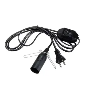 NEMA 1-15P Flat 2 Pin Plug Us Himalayan Salt Lamp USA Ac E14 E12 Dimmer Switch Power Cord