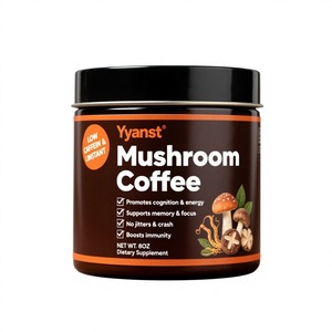 Poudre de café aux champignons pour le soutien énergétique OEM/ODM avec Crinière de lion, Reishi, Cordyceps, Queue de dinde, Chaga pour adultes et femmes enceintes - Product Image 1