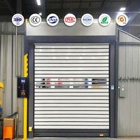 Porte à enroulement industrielle pour atelier, étanche, résistante au vent, durable, sécurisée, porte spirale haute vitesse