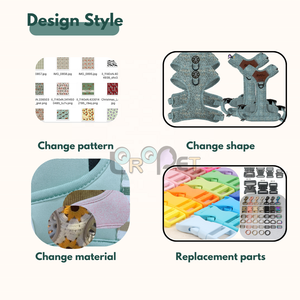 2025 Custom Fashion Hondentuig, -riem en -halsbandset met gepersonaliseerd logo, anti-trek neopreen mesh zachte vest - Product Image 5