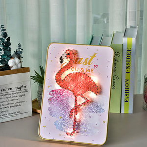 Kit String Art con Kit di artigianato con luce a LED fai da te String Art con tutti gli accessori e la cornice necessari <span class=keywords><strong>per</strong></span> la casa - Product Image 6