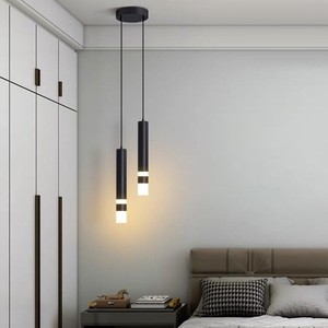 Moderne Led Lange Hanglamp Voor Slaapkamerbed Woonkamer Hanglampen Leesverlichting Dubbele Spotlight Decor Kroonluchter - Product Image 4