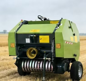 Mini-pressoir rond professionnel avec fonction d'emballage pour l'ensilage et le foin – Équipement de récolte agricole efficace - Product Image 5