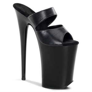 Rncksi Scarpe con <span class=keywords><strong>Tacco</strong></span> Alto 23cm e Plateau 13cm, Slip-On, Punta Aperta, Impermeabili, Invernali/Autunnali, con Fascia Larga Arricciata, per Aumentare l'Altezza - Product Image 2