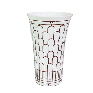 Jarrón de Cerámica Abierto con Líneas Negras, Minimalista, Ecológico, para Mesa, Decoración Creativa y Sencilla para el Hogar, Artesanía - Product Image 3