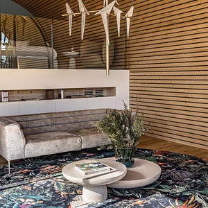 Muebles de sala de estar Mesas de centro Base de madera maciza <span class=keywords><strong>Piedra</strong></span> travertino Mesa de té - Product Image 4