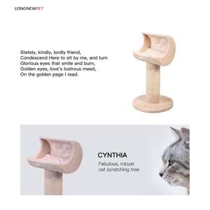 Torre per Gatti da Interno con Tiragraffi Beige, Albero per Arrampicata Felina in Vendita - Product Image 6