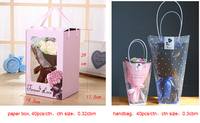 Magnifique bouquet de roses artificielles, boîte cadeau, fleurs de savon pour mariage