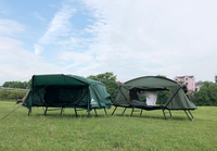 Portable 2 personnes pliable tenda velbed tente de lit de Camping de luxe avec lit surélevé étanche auto hors sol tente