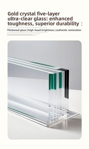 ZOOBAM Pecera Rectangular para Salón, <span class=keywords><strong>de</strong></span> Vidrio Ultra Transparente <span class=keywords><strong>con</strong></span> Base <span class=keywords><strong>de</strong></span> Aleación <span class=keywords><strong>de</strong></span> Aluminio y Filtro Inferior, 150L, para Acuarios <span class=keywords><strong>de</strong></span> Corales Marinos - Product Image 6