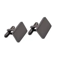 Stainless Steel Cuff Link for Men, Black Color
