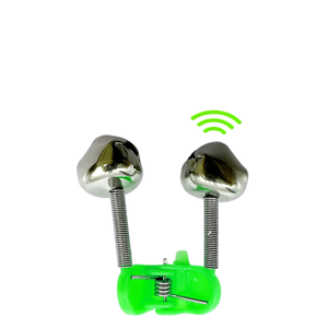 Allarmi per morsi di pesca campane per canne da pesca morsetto per asta Clip per campane anello accessorio per la pesca in ABS verde - Product Image 4